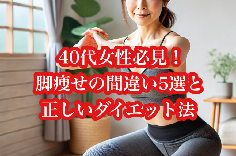 40代女性必見！脚痩せの間違い5選と正しいダイエット法