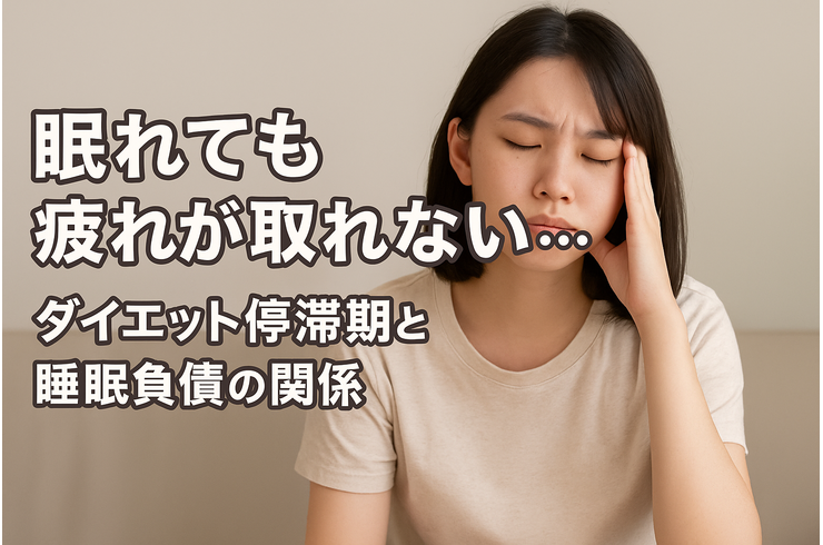眠れても疲れが取れない…ダイエット停滞期と睡眠負債の関係