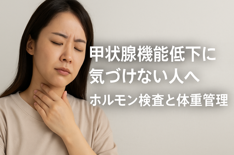 甲状腺機能低下に気づけない人へ｜ホルモン検査と体重管理