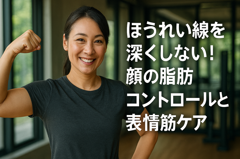 ほうれい線を深くしない！顔の脂肪コントロールと表情筋ケア