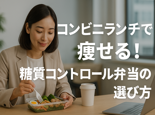 コンビニランチで痩せる！糖質コントロール弁当の選び方