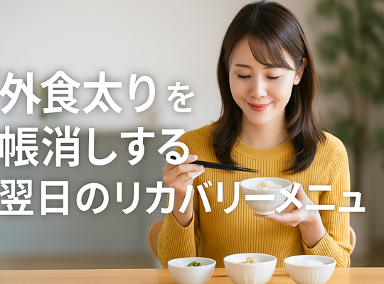外食太りを帳消しする翌日のリカバリーメニュー