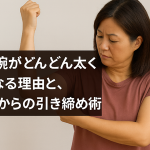 二の腕がどんどん太くなる理由と、50代からの引き締め術