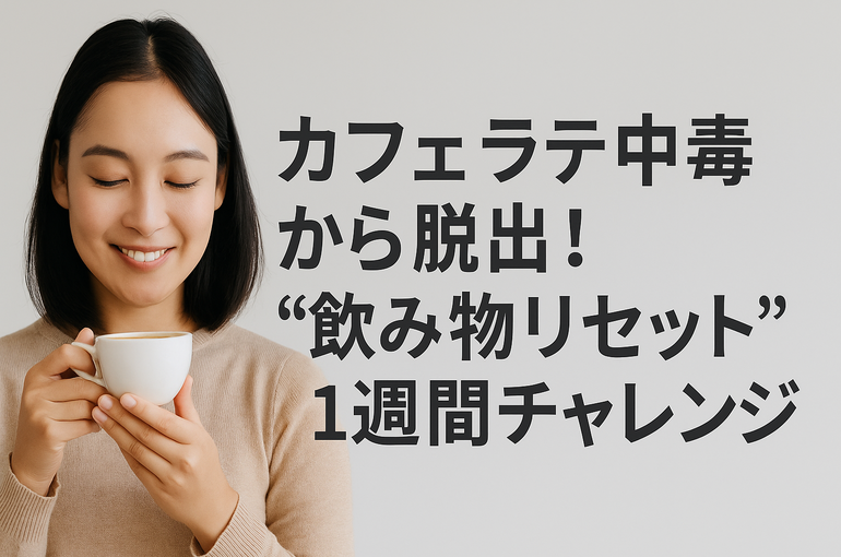 カフェラテ中毒から脱出！“飲み物リセット”1週間チャレンジ