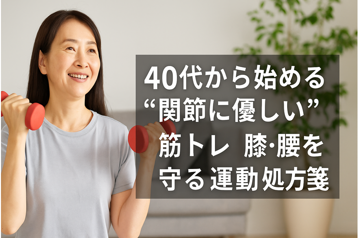 40代から始める“関節に優しい”筋トレ｜膝・腰を守る運動処方箋