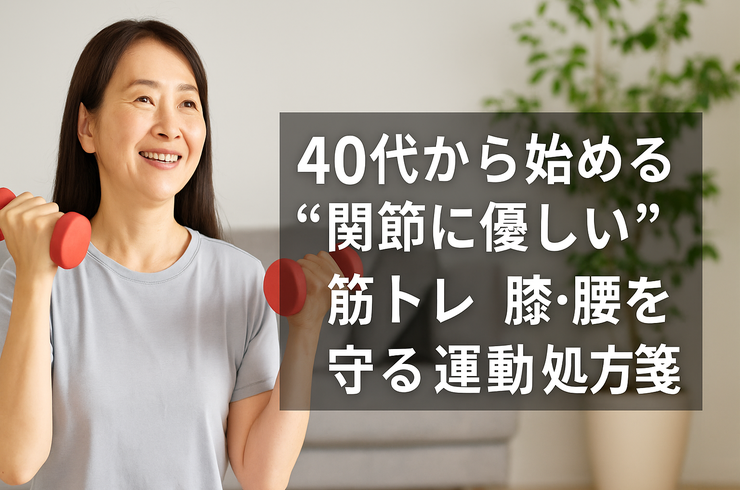 40代から始める“関節に優しい”筋トレ｜膝・腰を守る運動処方箋