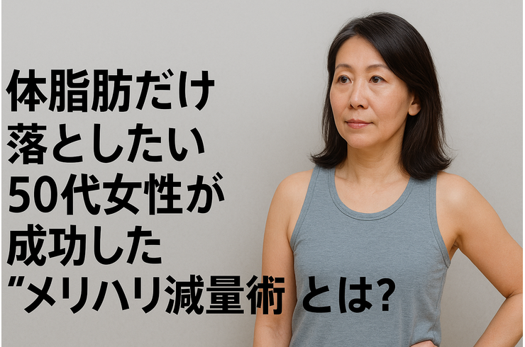 体脂肪だけ落としたい！50代女性が成功した“メリハリ減量術”とは？