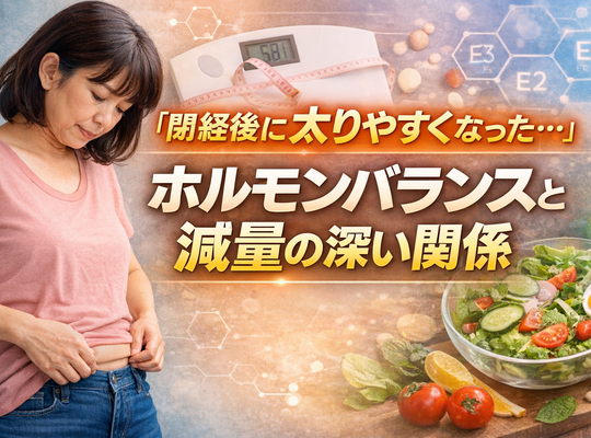 閉経後に太りやすくなった…」ホルモンバランスと減量の深い関係