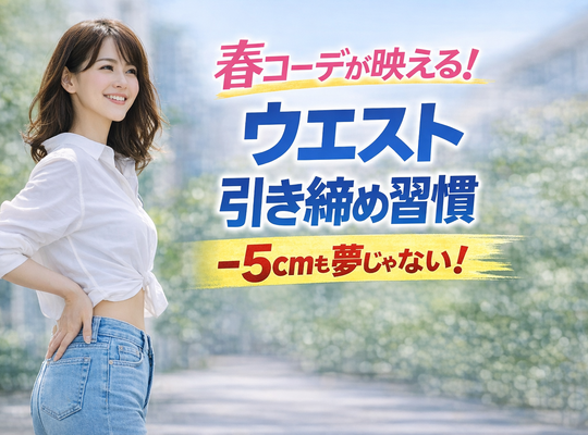 春コーデが映える！女性のためのウエスト引き締め習慣
